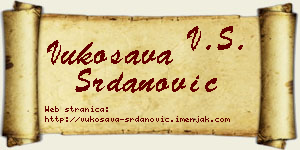 Vukosava Srdanović vizit kartica